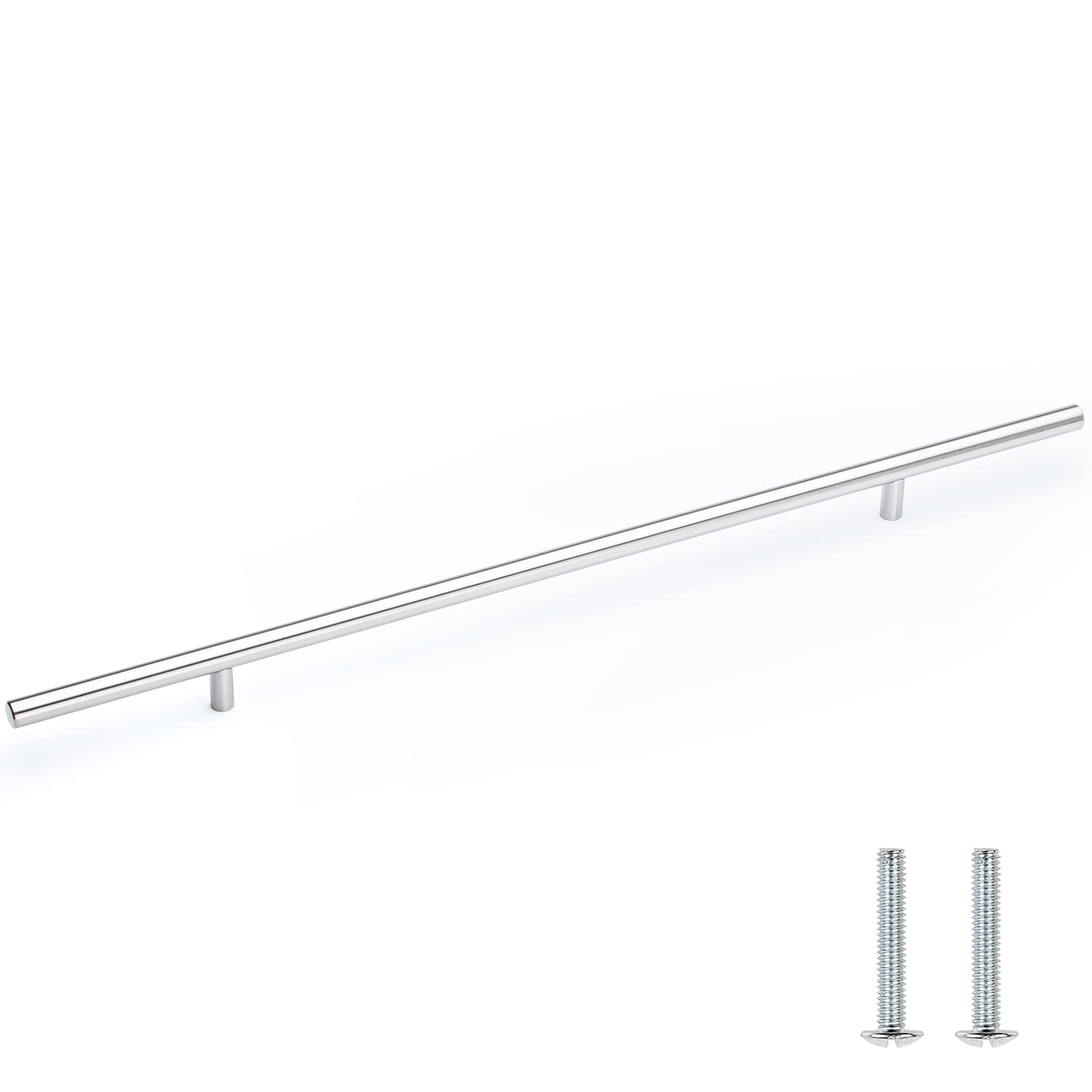 Pandora 18 Inch Stainless Steel Pull Bar Handle for Kitchen Cabinet Drawers - Durable Hardware for Modern Home & Office Storage Solutions