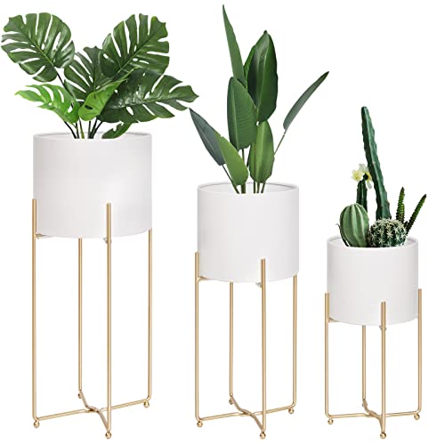 White Pot Gold Stand