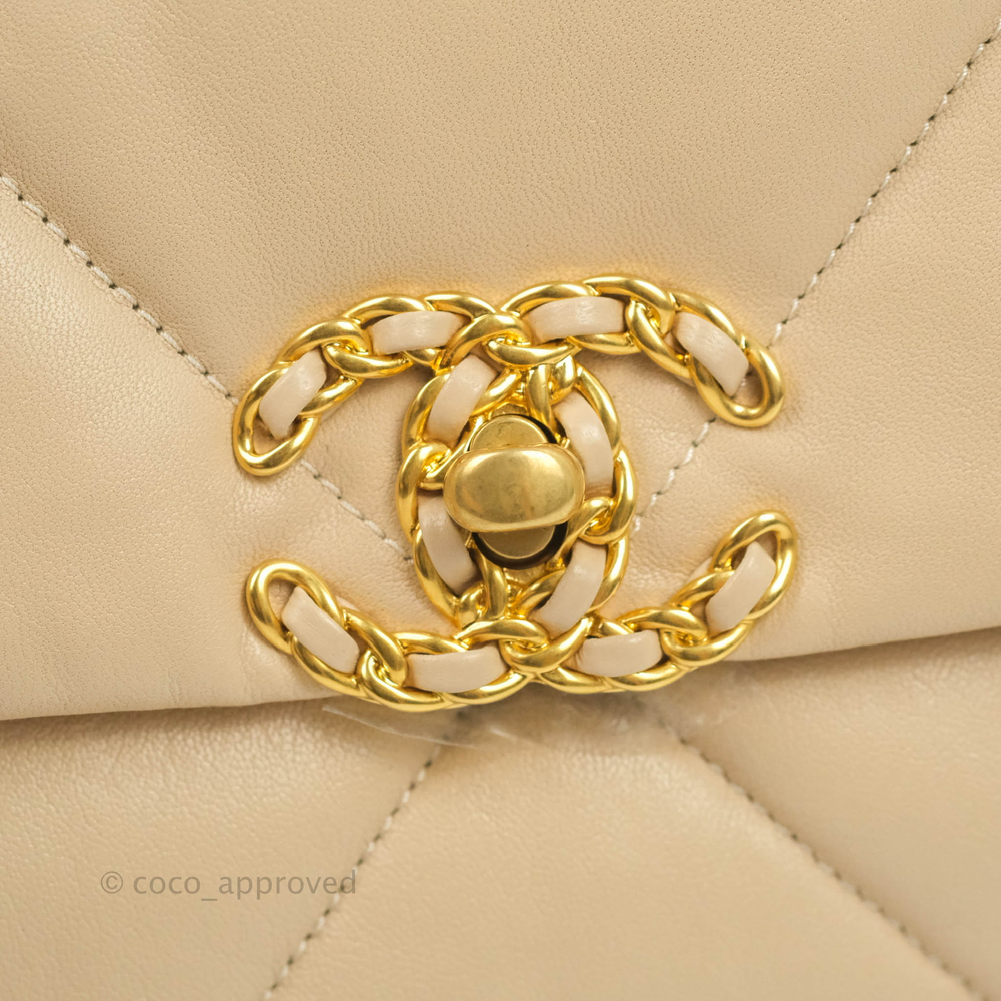 Chanel 19 Small Handbag in Light Beige with Mixed Hardware - 20S Collection | Luxury Crossbody Bag for Women, Perfect for Date Night & Special Occasions