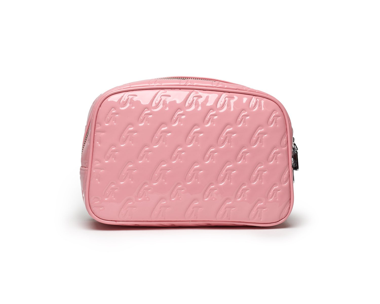 Small Monogram Toiletry Bag with Mirror - Pink | Travel Cosmetic Organizer for Women & Girls | Perfect for Gym, Vacation & Weekend Getaways
