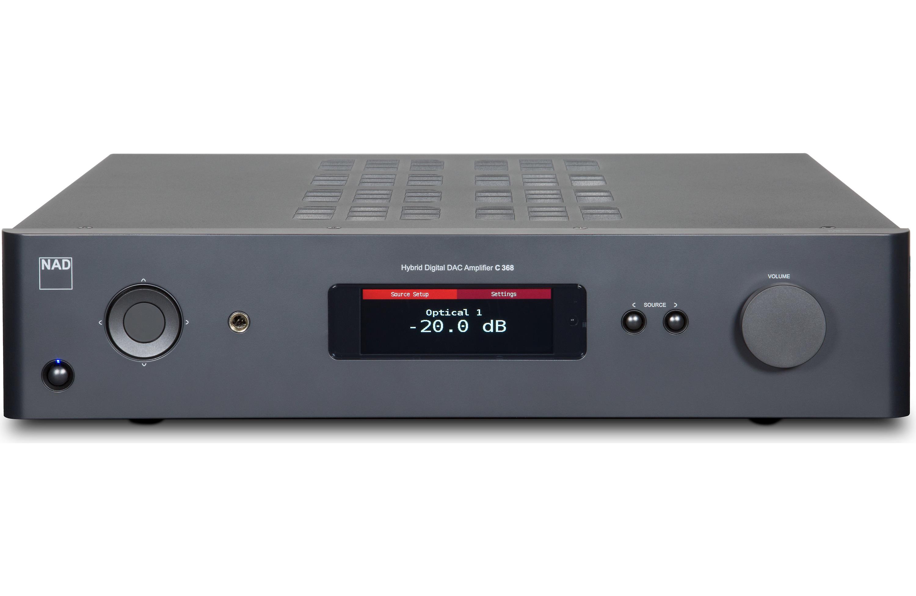 NAD Electronics C 368 Hybrid Digital DAC Amplifier - High-Fidelity Stereo Audio System for Home Theater & Music Listening | Perfect for Audiophiles & Hi-Fi Enthusiasts