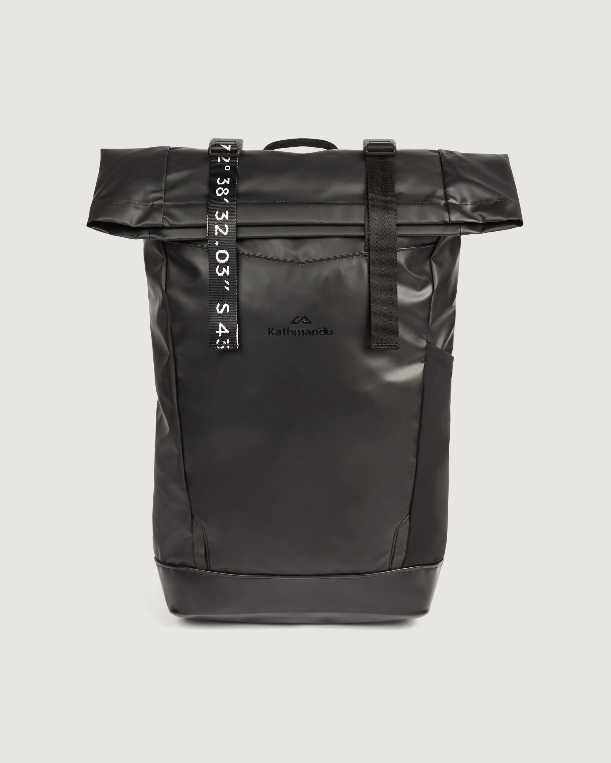 Amphi Roll Top 18L Waterproof Backpack - Black Stingray Color for Hiking, Travel & Outdoor Adventures