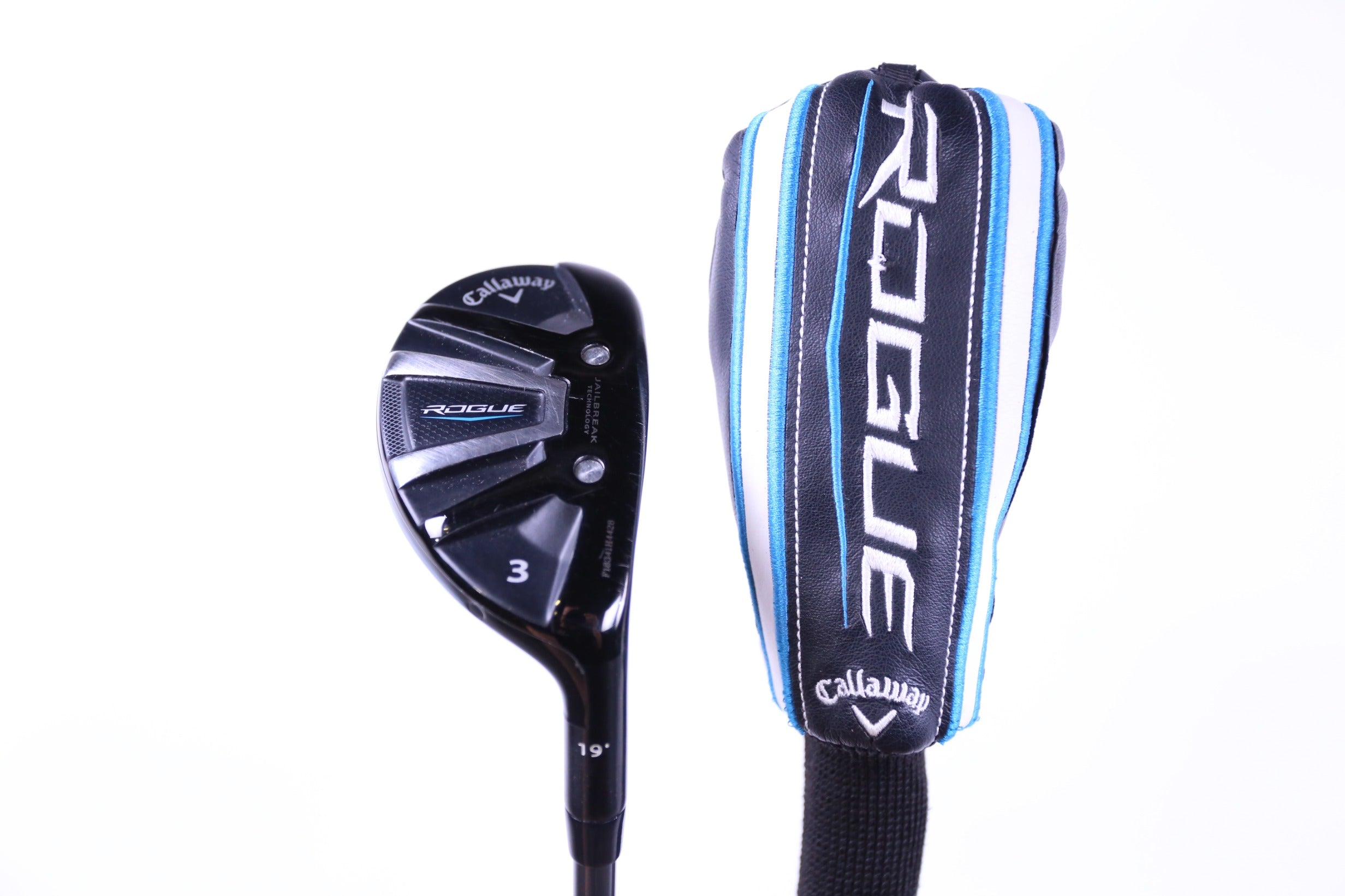 Used Callaway Rogue 3H Hybrid Golf Club - Right Handed 19° Regular Flex | Perfect for Mid-Handicap Players & Fairway Shots