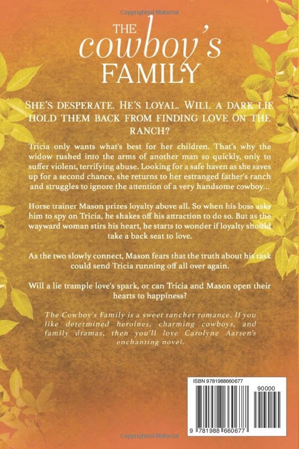 The Cowboy's Family Large Print: A Sweet Western Romance Novel (Family Ties Series) - Perfect for Reading at Home, Travel & Relaxation