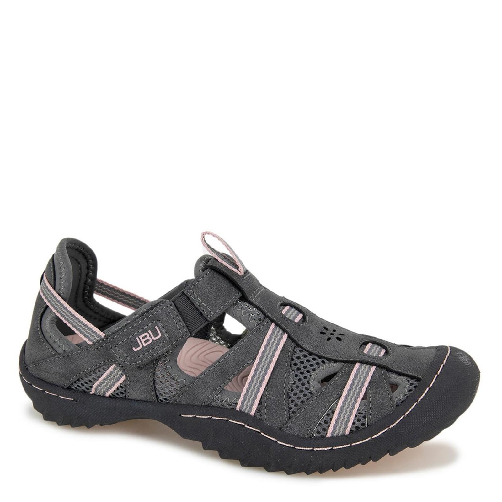 JBU Regional Water Ready Women's Outdoor Comfort Adjustable Closed Toe Water Shoes for Beach, Pool, and Kayaking