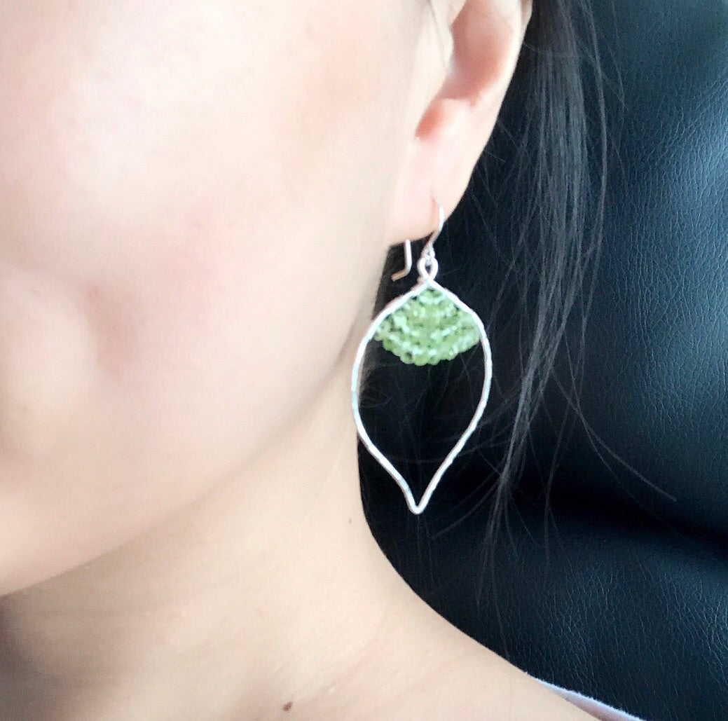 Peridot Stud Earrings for Women - 14K Gold Plated Green Gemstone Jewelry Gift for Birthday, Anniversary & Special Occasions
