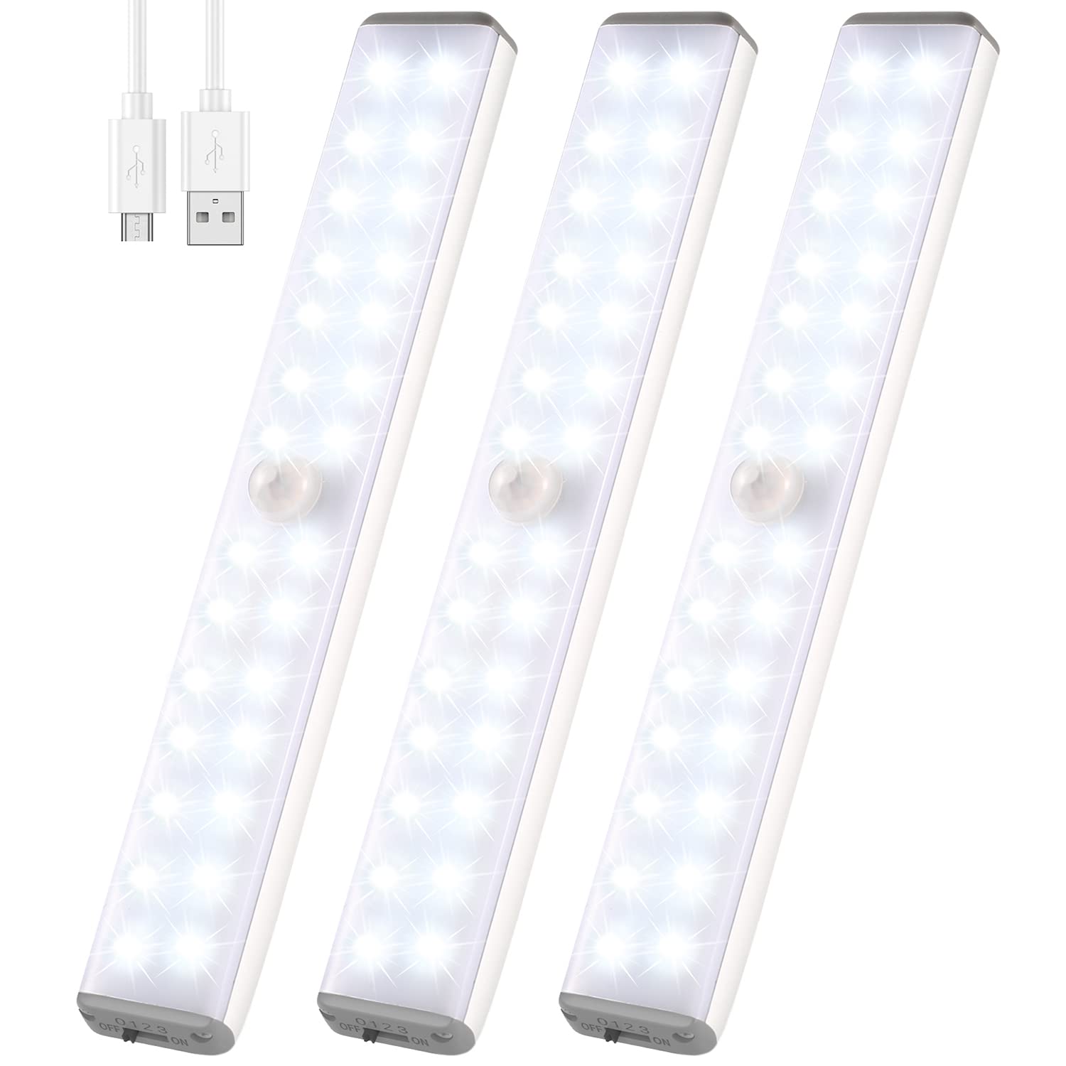 28 LED Motion Sensor Closet Light - Battery Operated Stick-On Under Cabinet Lighting for Hallway, Stairway & Night Use | Homelife Wireless LED Night Lamp for Closets, Wardrobes & Dark Spaces
