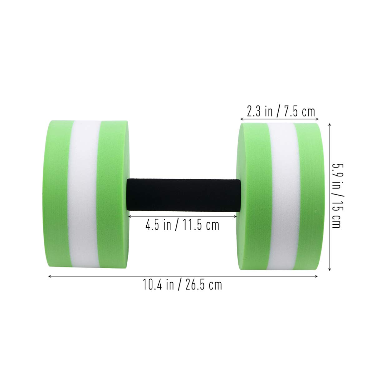 Best Pool Dumbbells & Water Barbells for Swimming & Aqua Fitness - Lightweight Floating Dumbbells for Water Aerobics, Pool Workouts & Hydrotherapy