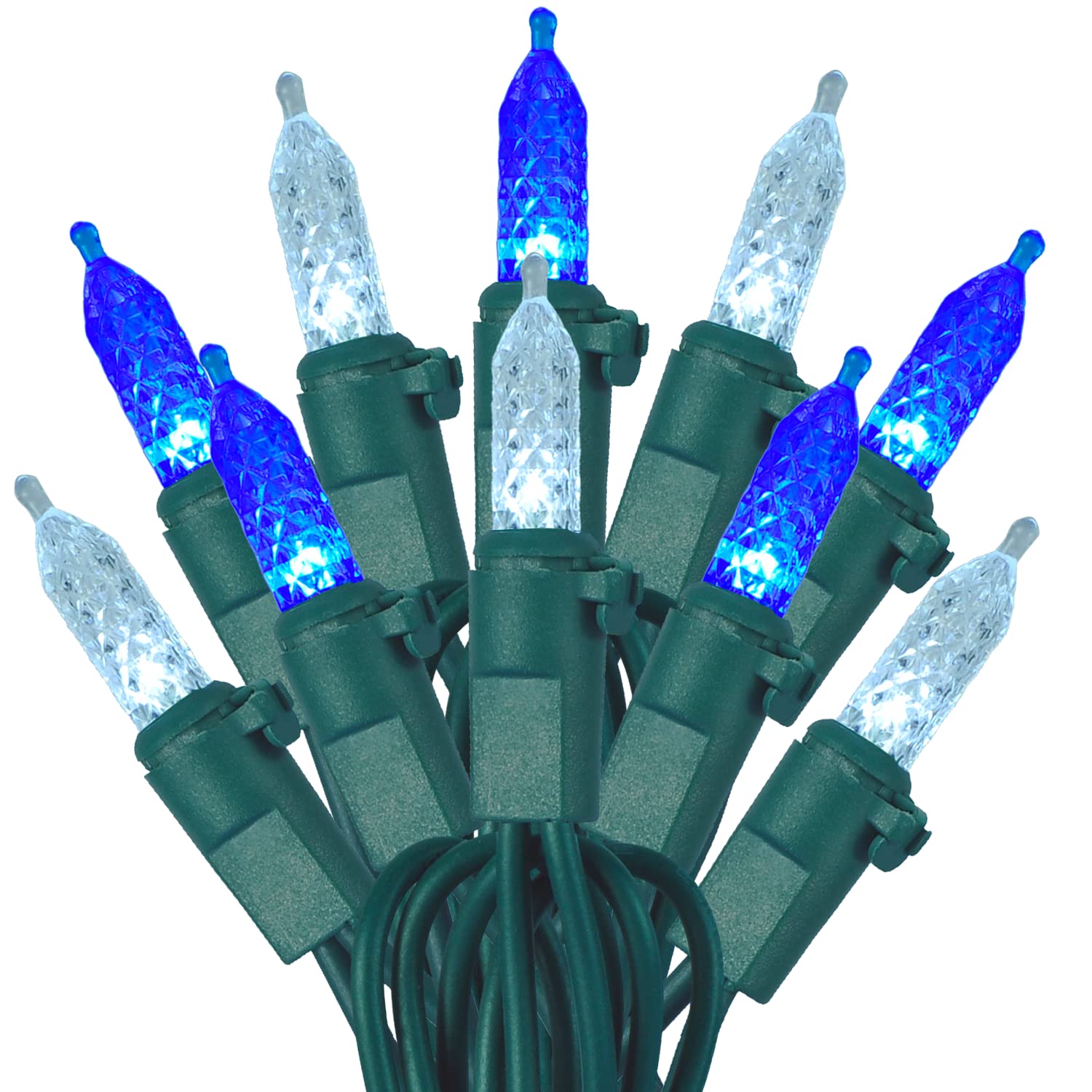 200 LED Christmas String Lights - 2 Pack 26FT Fairy Lights for Indoor & Outdoor Holiday Decorations | Christmas Tree, Wedding, Party, Bedroom Decor in Blue & White | Perfect for Home, Garden, and Festive Events