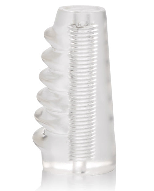 Bigger and Better Hot Rod Enhancer Penis Extender - Clear Silicone Sleeve for Male Enhancement & Size Increase - Perfect for Couples, Solo Play & Confidence Boosting