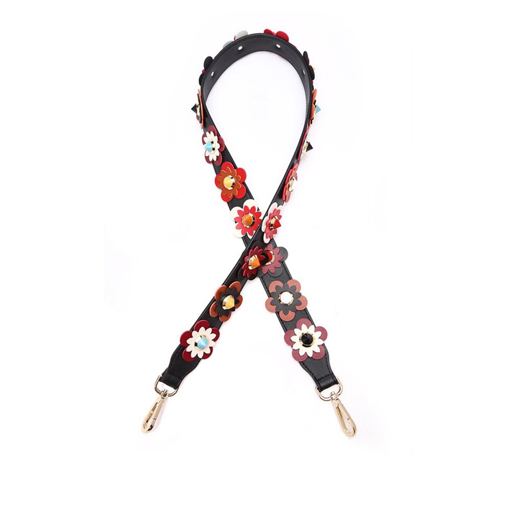 Women's Wide Guitar Style Crossbody Strap - Colorful Canvas Purse Strap Replacement for Handbags & Shoulder Bags - Perfect for Daily Use, Travel & Shopping