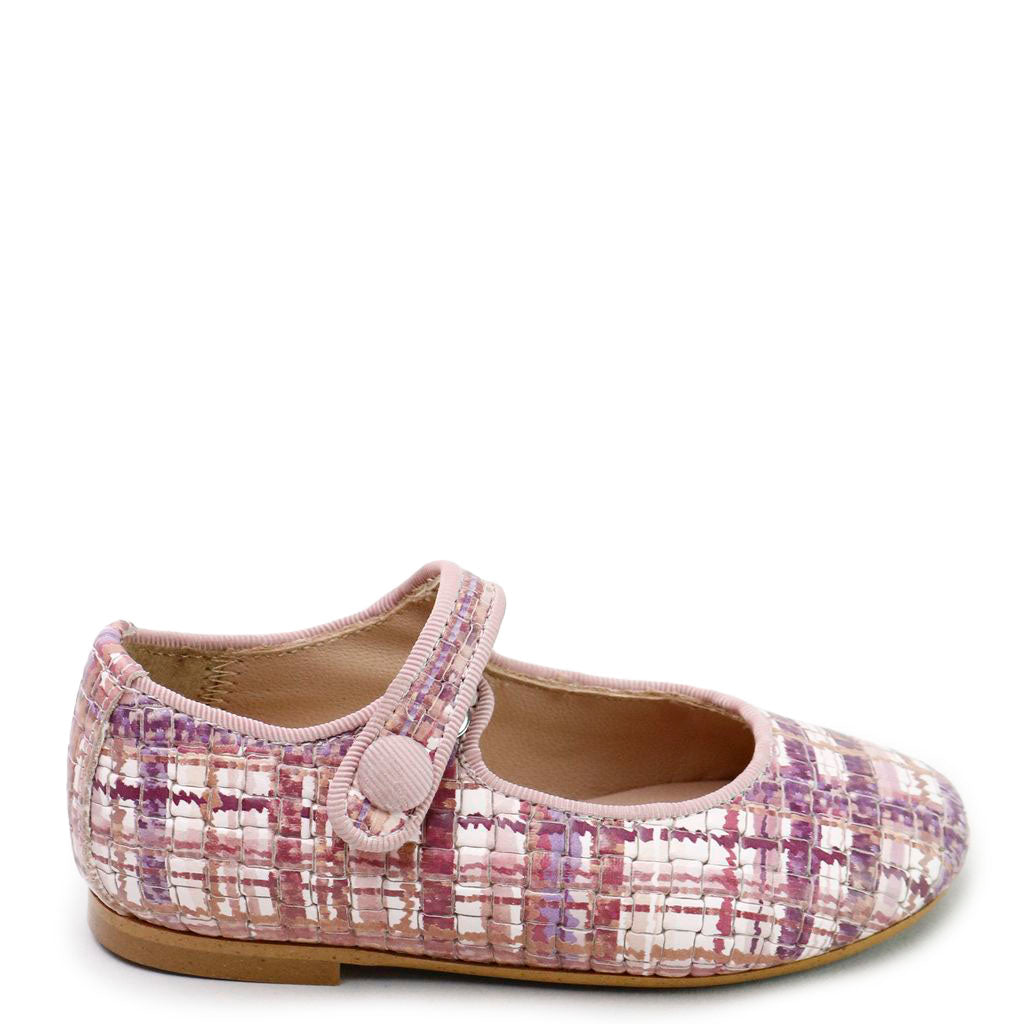 Pink Multi Mary Jane Shoes for Girls - Comfortable & Stylish Toddler Dress Shoes for Weddings, Parties & Special Occasions