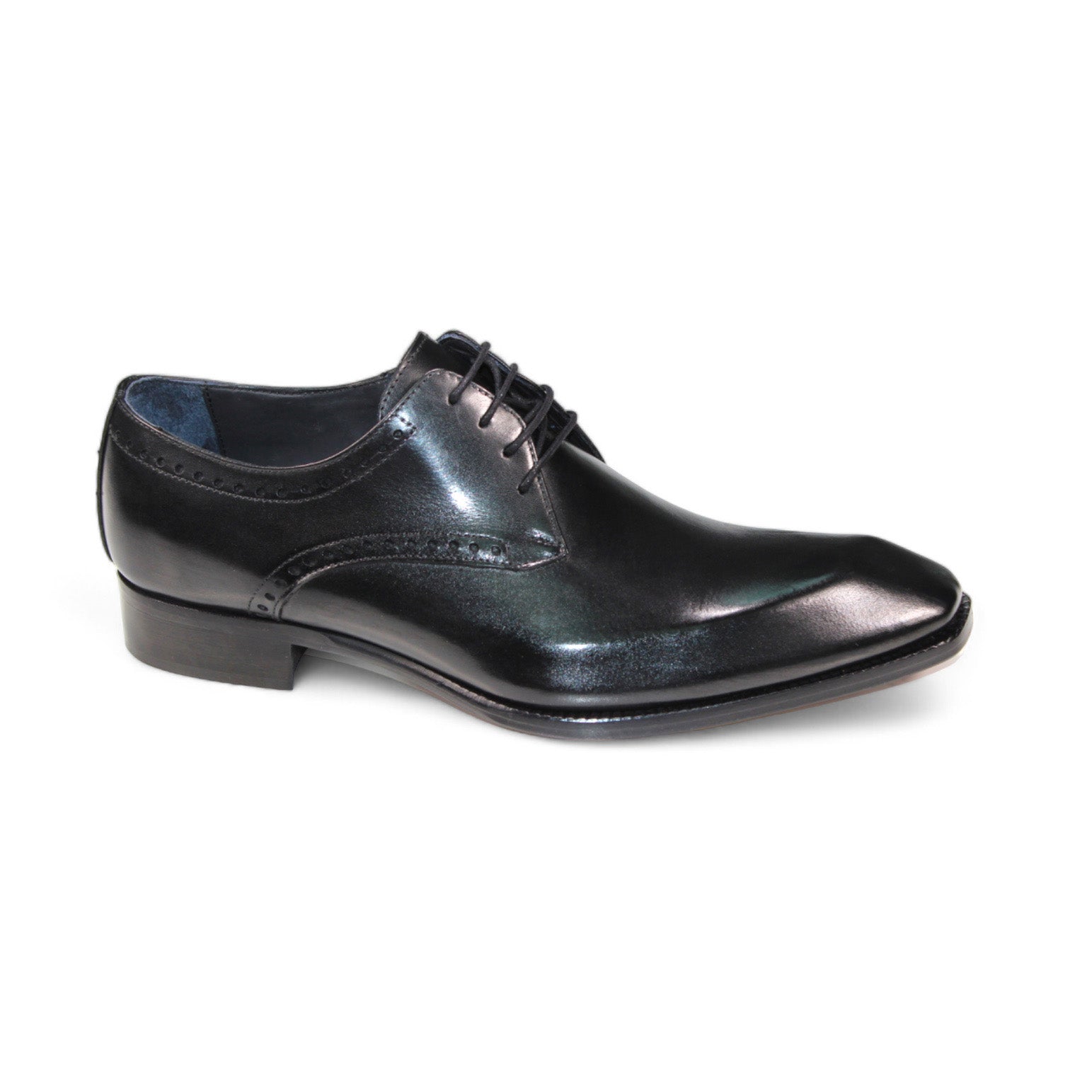 Duca Di Matiste Arpino Men's Dress Shoes - Classic Black Leather Oxfords for Business, Formal & Wedding Occasions