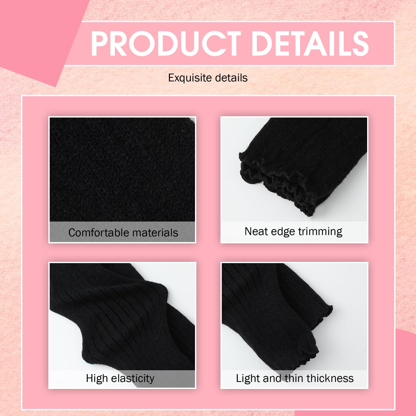 Y2K Cool Girls Fingerless Arm Warmers - Long Sleeve Knitted Harajuku Style Arm Covers for Women | Perfect for Winter Fashion, Cosplay, and Streetwear Outfits