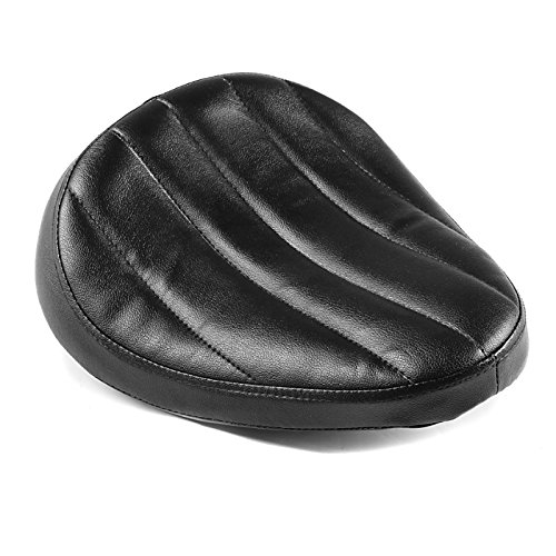 Solo Bobber Spring Seat for Harley Cruiser Classic Custom Motorcycles - Black CB83810 - Comfortable Ride for Long Distance & City Commuting