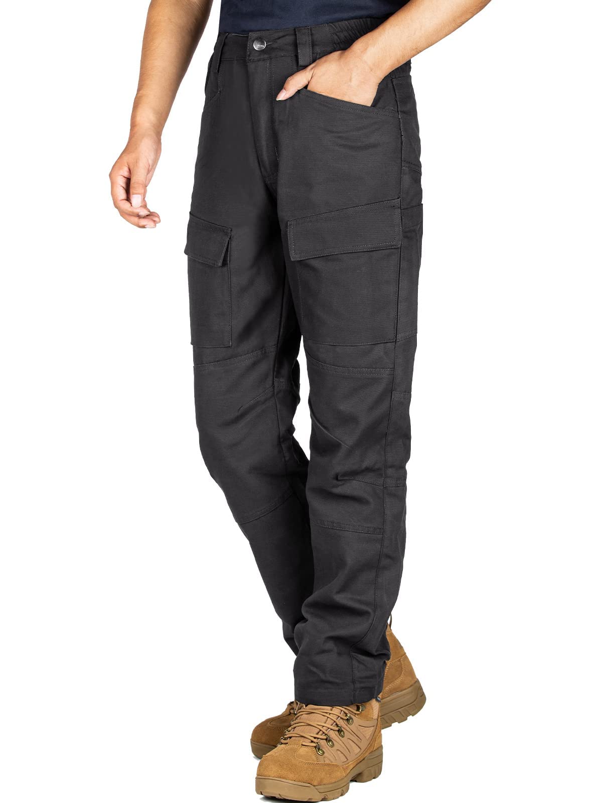 FREEKITE Men's Ripstop Cargo Pants - Relaxed Fit Tactical Pants for Outdoor Hiking, Waterproof & Durable with Multiple Pockets - Perfect for Camping, Hiking, Travel & Outdoor Adventures
