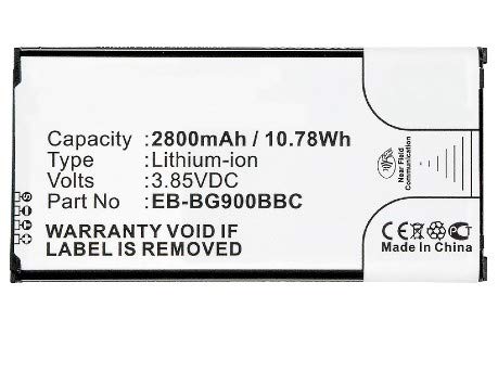 Synergy Digital Replacement Battery for Samsung SM-G910L - 2800mAh Li-ion High Capacity Cell Phone Battery (Compatible with EB-BG900BBC) | Perfect for Travel, Business & Everyday Use