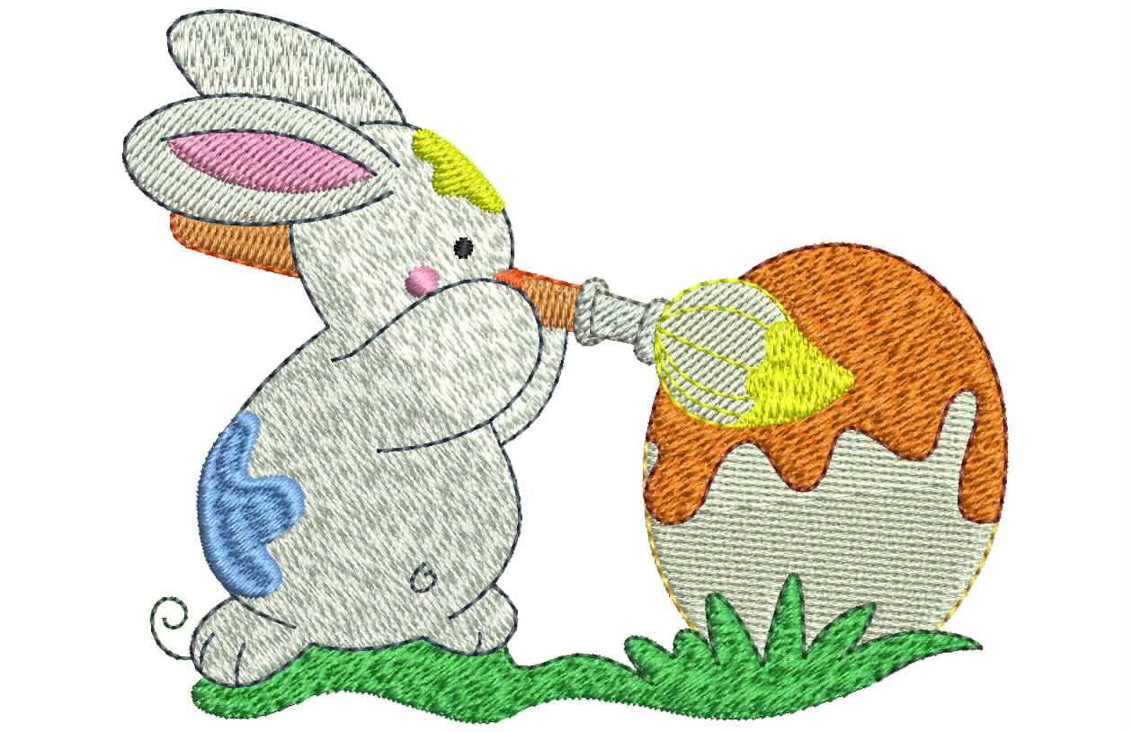 Threadart Machine Embroidery Design Bundles - Holiday Collection (Easter Bunny 4-Pack) - USB Stick Ready - 50+ Premium Embroidery Sets for Easter Decorations, DIY Crafts & Gift Making