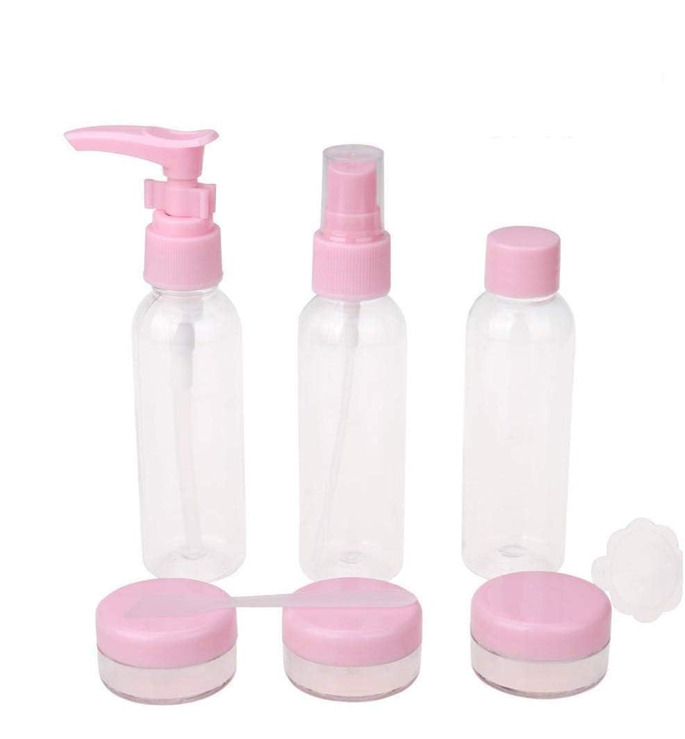 KENEM-X BPA Free Travel Bottles Set for Toiletries - Leak Proof Silicone Containers for Shampoo, Conditioner & Liquids - Compact Travel Accessories for Women & Men - Perfect for Airplane Carry-on & Vacation Essentials