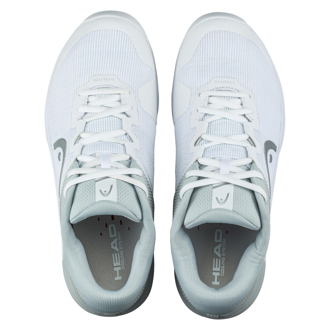 Head Revolt Evo 2.0 Women's Tennis Shoes - Lightweight & Supportive White/Grey Athletic Shoes for Women | Perfect for Court Play, Training & Casual Wear