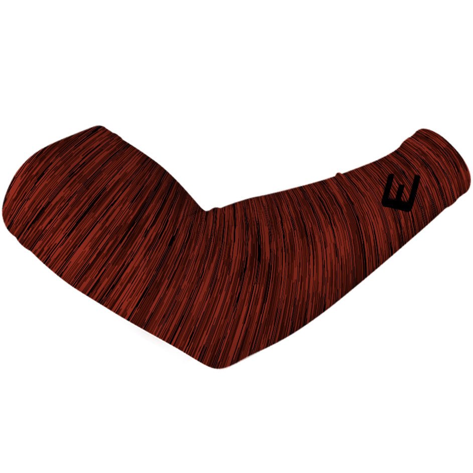 Red Static Arm Sleeve - Compression Sleeves for Sports & Workout - Perfect for Basketball, Running, Gym & Outdoor Activities