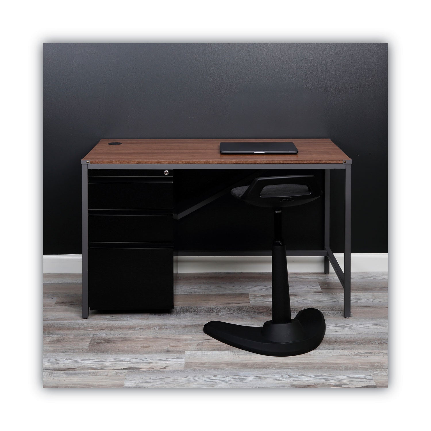Alera® 3-Drawer File Pedestal with Full-Length Pull - Left or Right Opening - Legal/Letter Size - Black (14.96