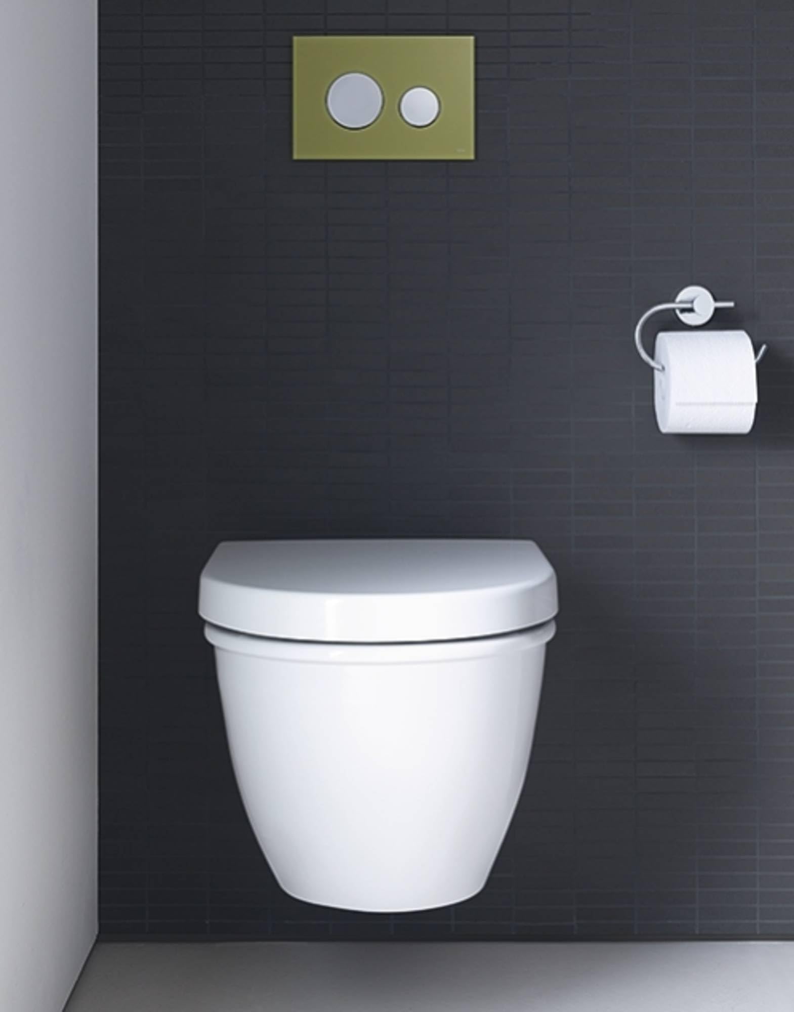 Duravit 006989 White Small Toilet Seat - Soft Close, Durable & Easy to Install for Bathroom, Powder Room & RV Use