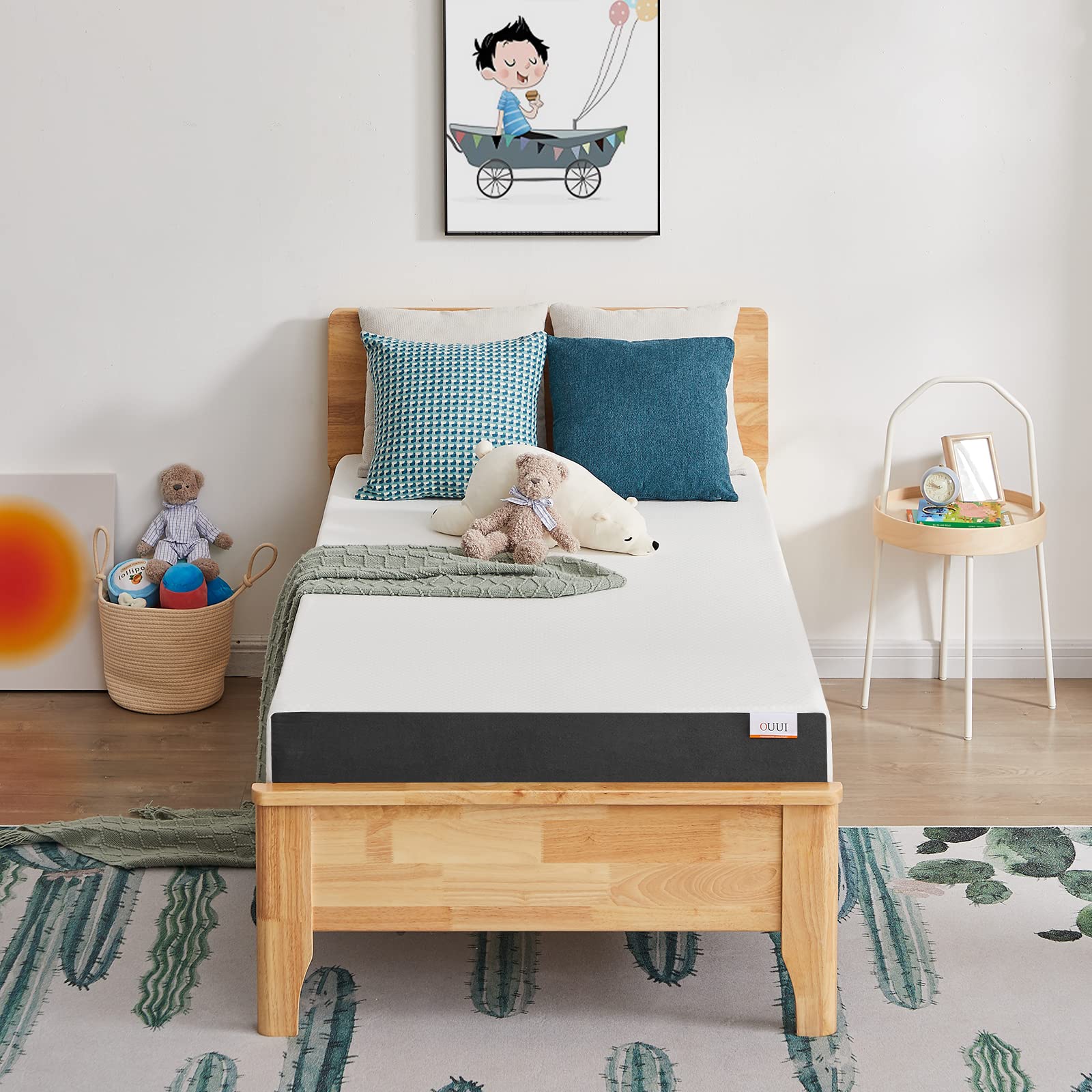 6 Inch Cooling Gel Memory Foam Twin Mattress in a Box - Medium Firm, Breathable Cover, CertiPUR-US Certified - Perfect for Bunk Beds, Trundle Beds & Pressure Relief - Ideal for Kids' Rooms, Guest Rooms & Small Spaces