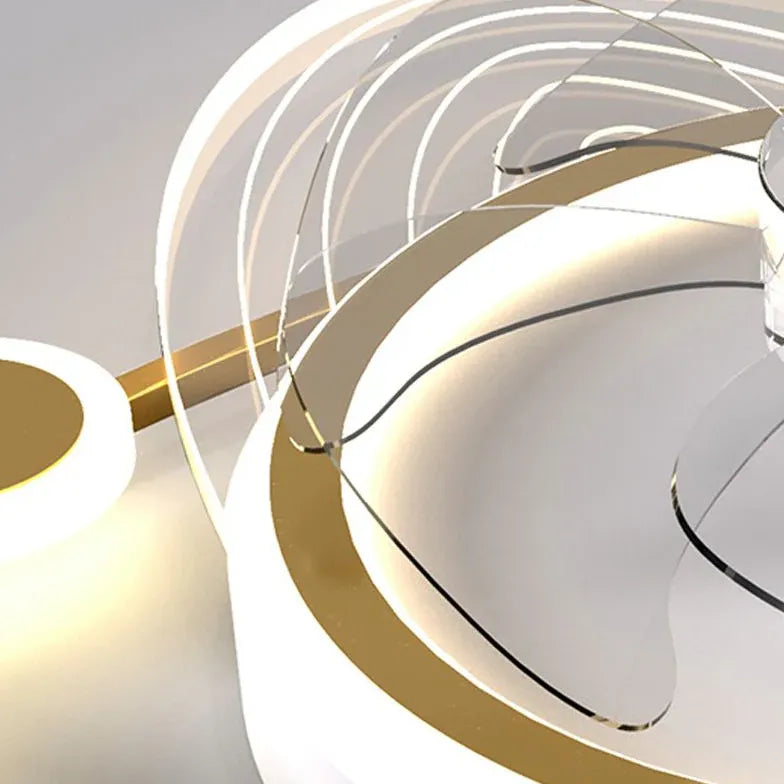 Modern Multi-Ring Ceiling Light Fixture - Sleek Design for Bedroom, Living Room & Dining Room - Energy Efficient LED Lighting for Home Decor