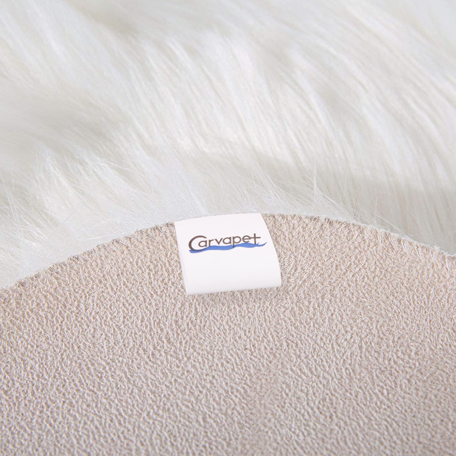 Soft Fluffy Faux Sheepskin Fur Area Rug - 3x5 Feet Plush White Rug for Bedroom, Living Room, Sofa & Floor - Cozy Home Decor for Winter & Pet-Friendly Comfort