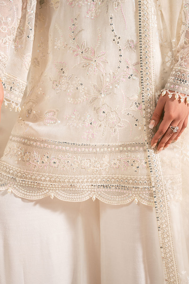 LOTUS BLOOM 4-Piece Net Embroidered Suit Set for Women - Elegant Pakistani/Indian Party Wear - Perfect for Weddings, Festivals & Special Occasions