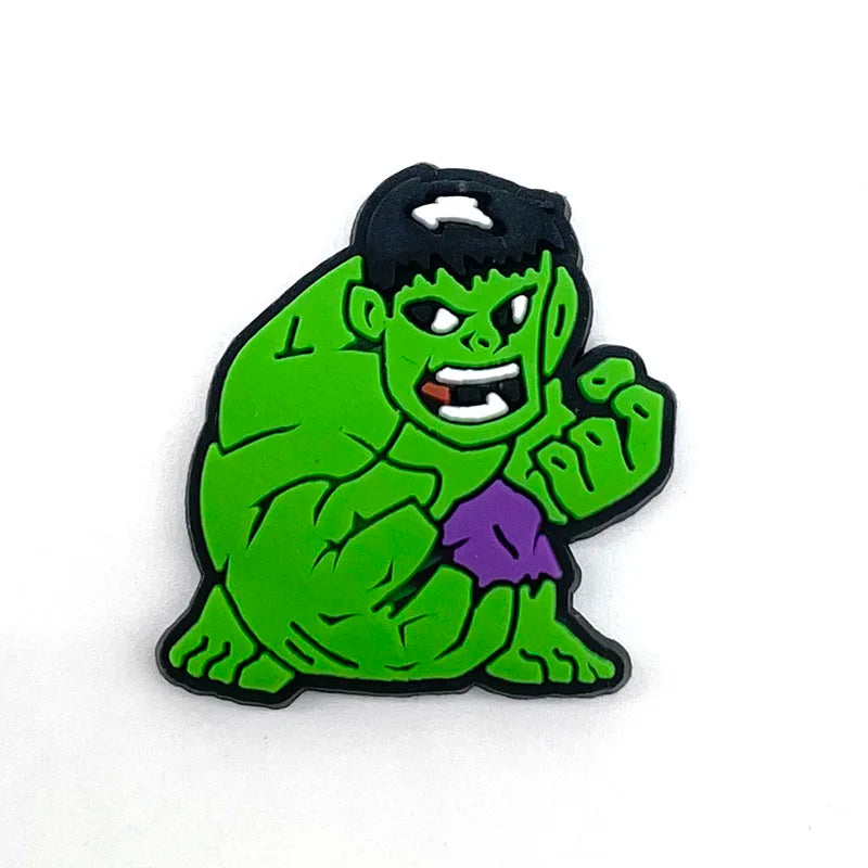 MINISO Marvel Superhero DIY Shoe Charms - Cartoon Character Accessories for Sandals & Clogs - Decorative Pins for Kids Gifts & Garden Fashion Accessories (Perfect for Birthday Presents & Cosplay Outfits)
