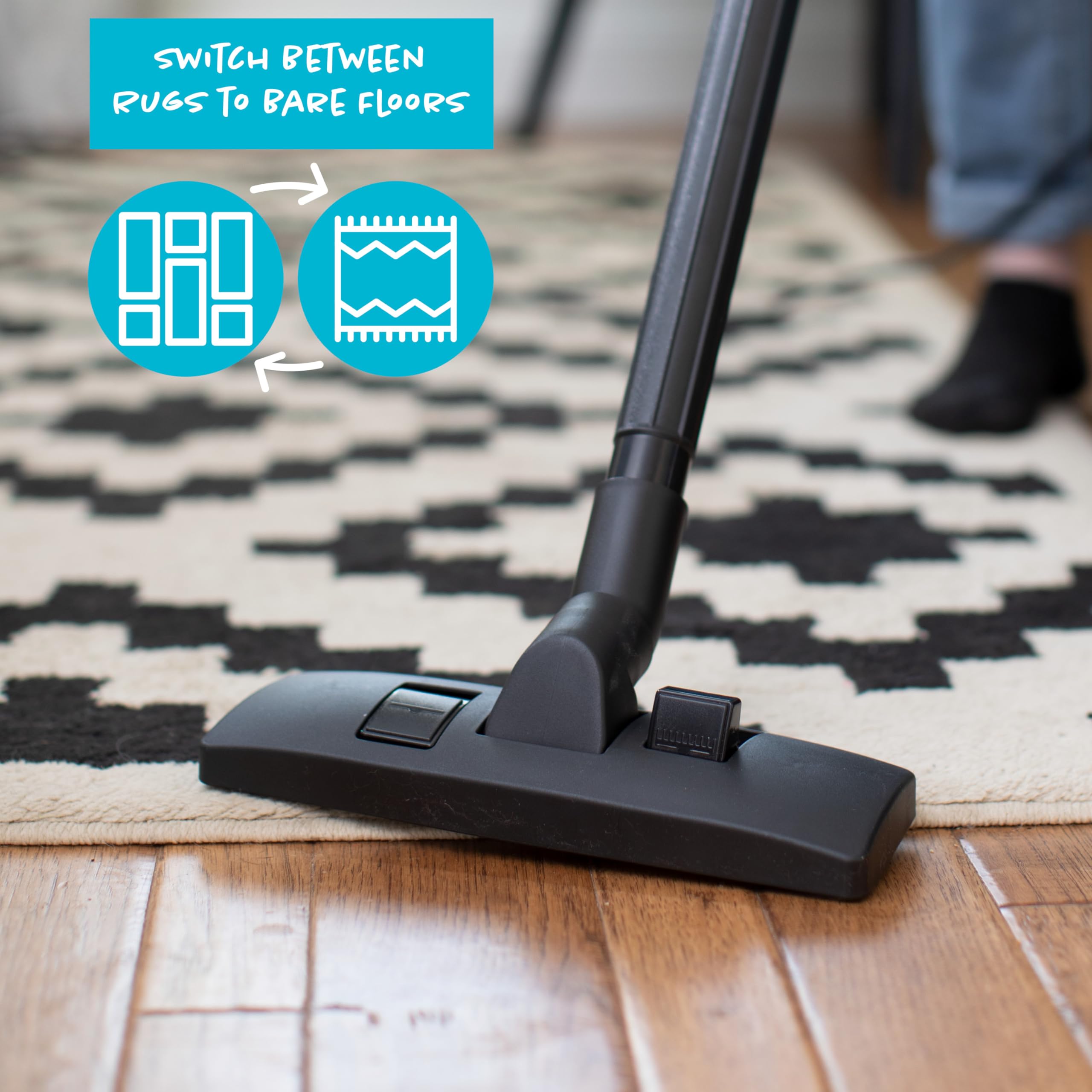 Simplicity Sport S100.6 Compact Vacuum - Lightweight for Stairs & RVs with Attachments