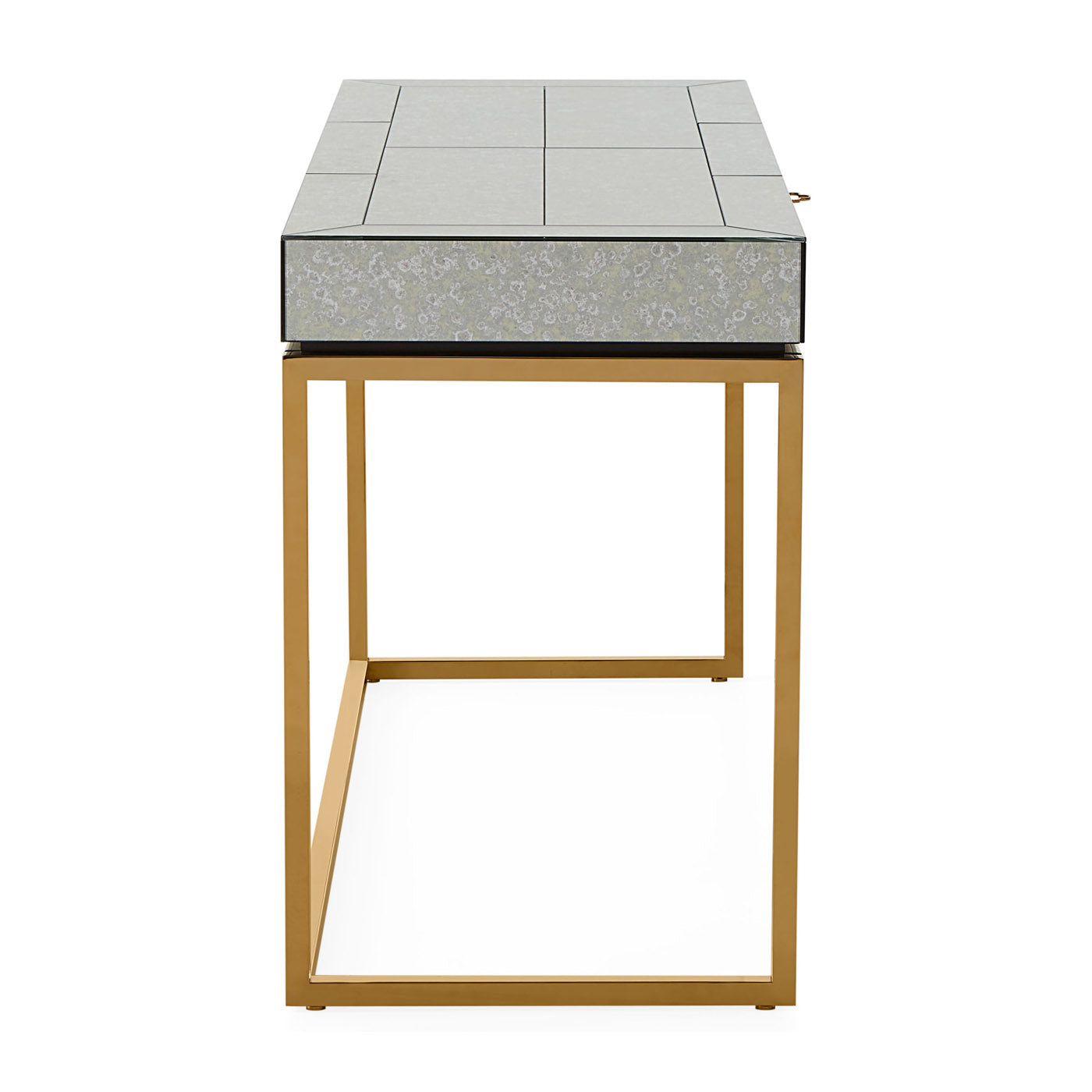 Delphine Desk - Modern Writing Desk for Home Office, Study & Workspace - Elegant Wooden Computer Desk with Storage Shelf | Perfect for Small Spaces, Dorm Rooms & Apartments