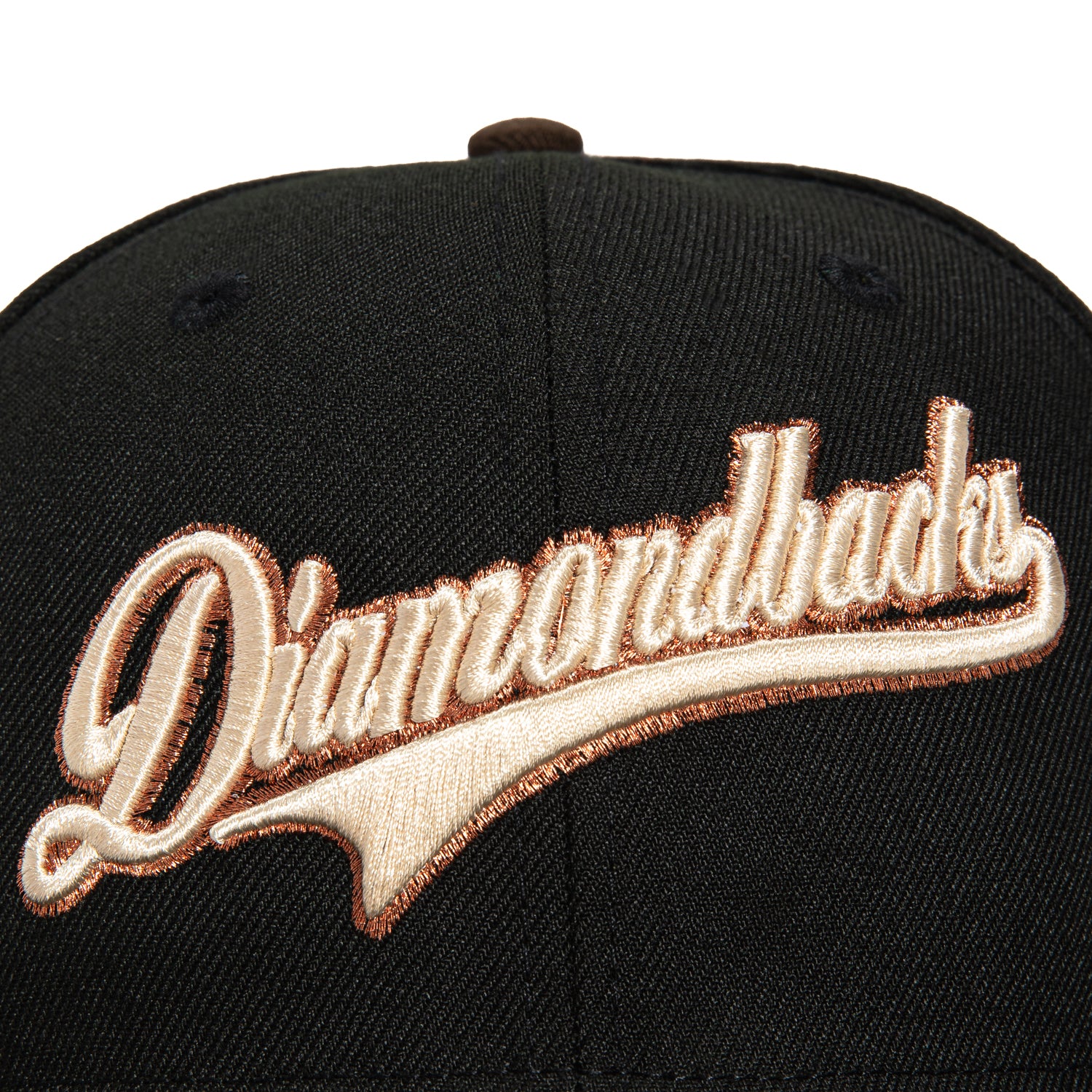 New Era 59Fifty Arizona Diamondbacks 25th Anniversary Patch Script Baseball Cap - Black & Brown - Official MLB Licensed Hat for Fans & Collectors - Perfect for Games, Tailgating & Everyday Wear