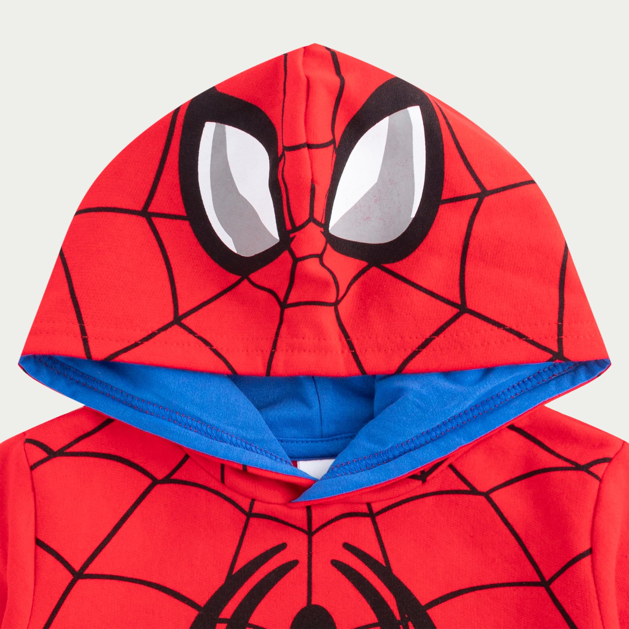 Marvel Spider-Man Boys Hoodie for Toddlers & Kids - Soft Cotton Pullover with Graphic Print - Perfect for Playdates, Halloween & Everyday Wear