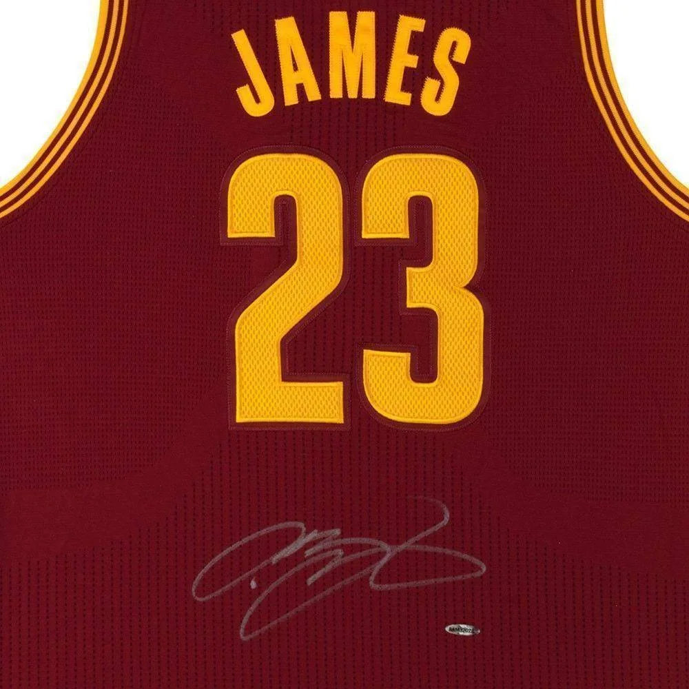 LeBron James Signed Cleveland Cavaliers Maroon Authentic Jersey with UDA COA - Limited Edition Autographed NBA Memorabilia for Collectors, Fans & Sports Enthusiasts - Perfect for Display, Gifts & Investment