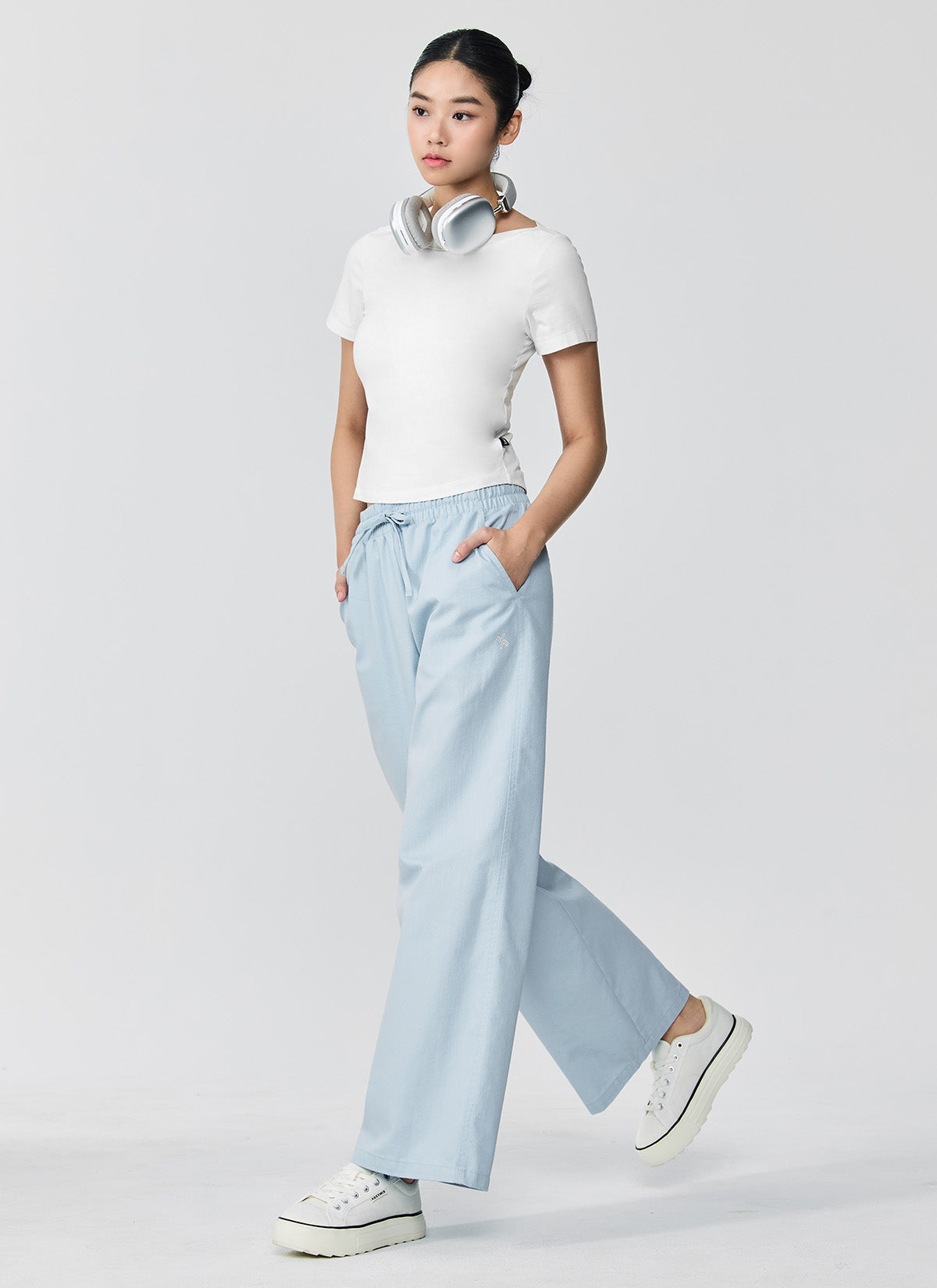 Stylish High Waist Denim Wide Leg Pants for Women - Comfortable & Trendy Casual Wear for Everyday Outfits, Office or Weekend Outings