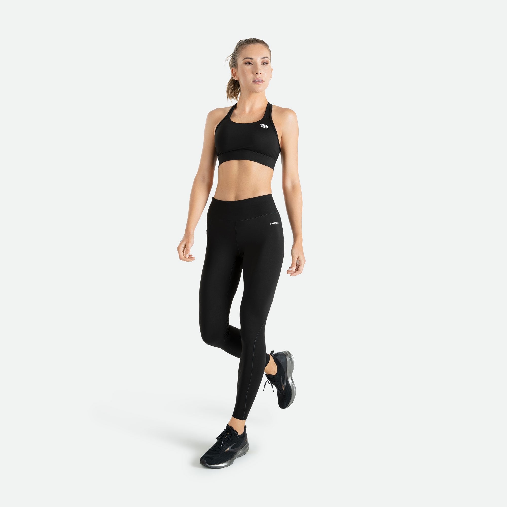 Pressio Women's High-Waisted Compression Leggings - Workout Yoga Running Tights for Women | Moisture-Wicking & Breathable Activewear for Gym, Fitness & Everyday Wear