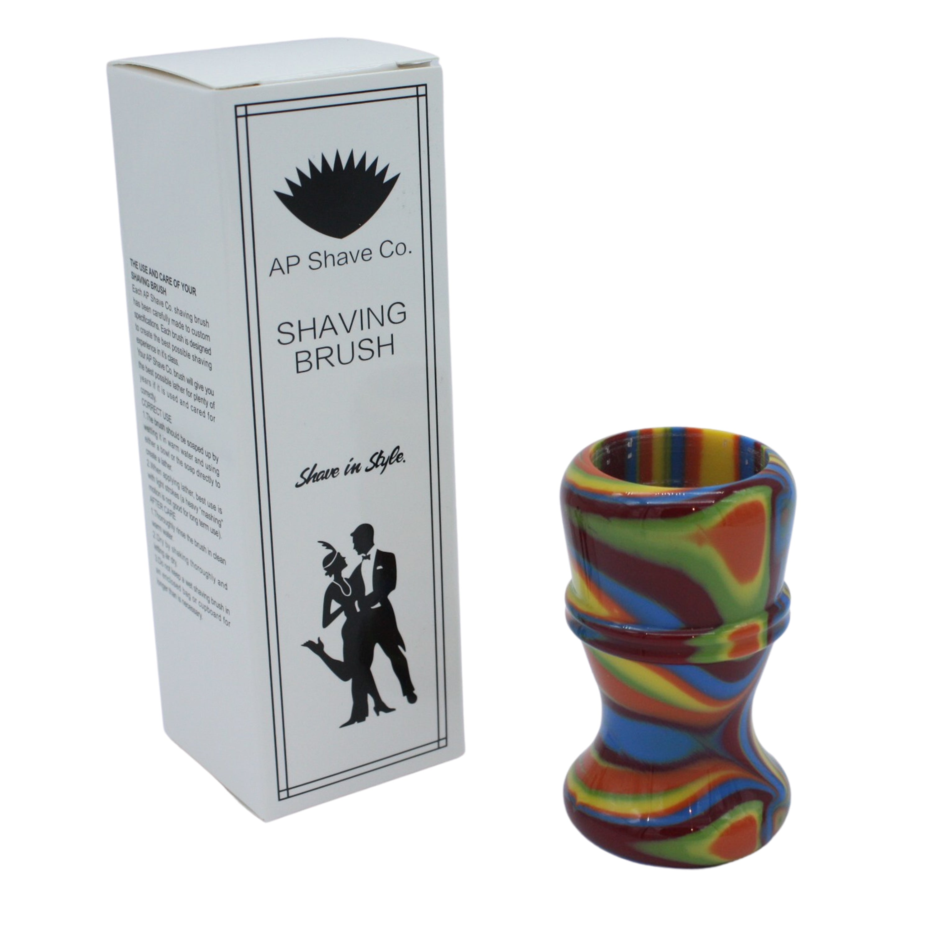Premium Handcrafted Disco Shaving Brush Handle - Fits 24mm & 26mm Knots - Perfect for Wet Shaving & Grooming Gifts for Men