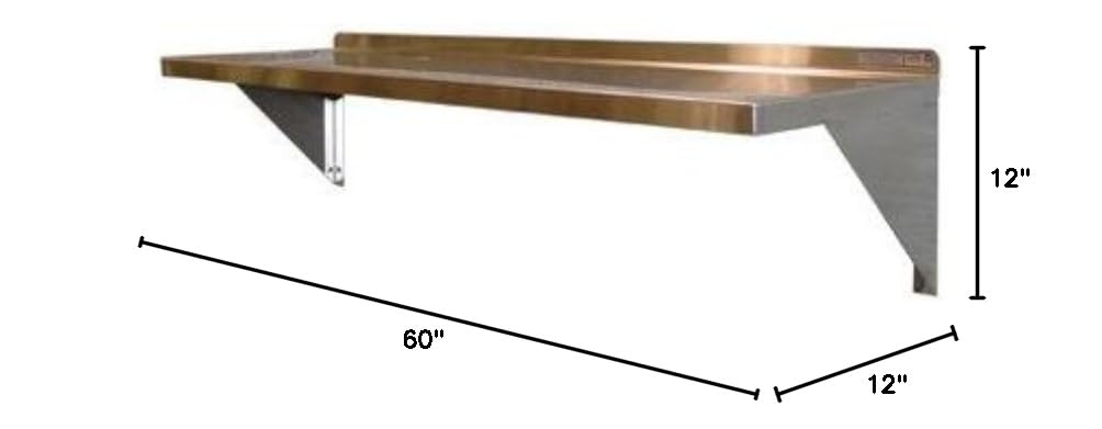 12 Inch Wall Mount Shelf Organizer - 60