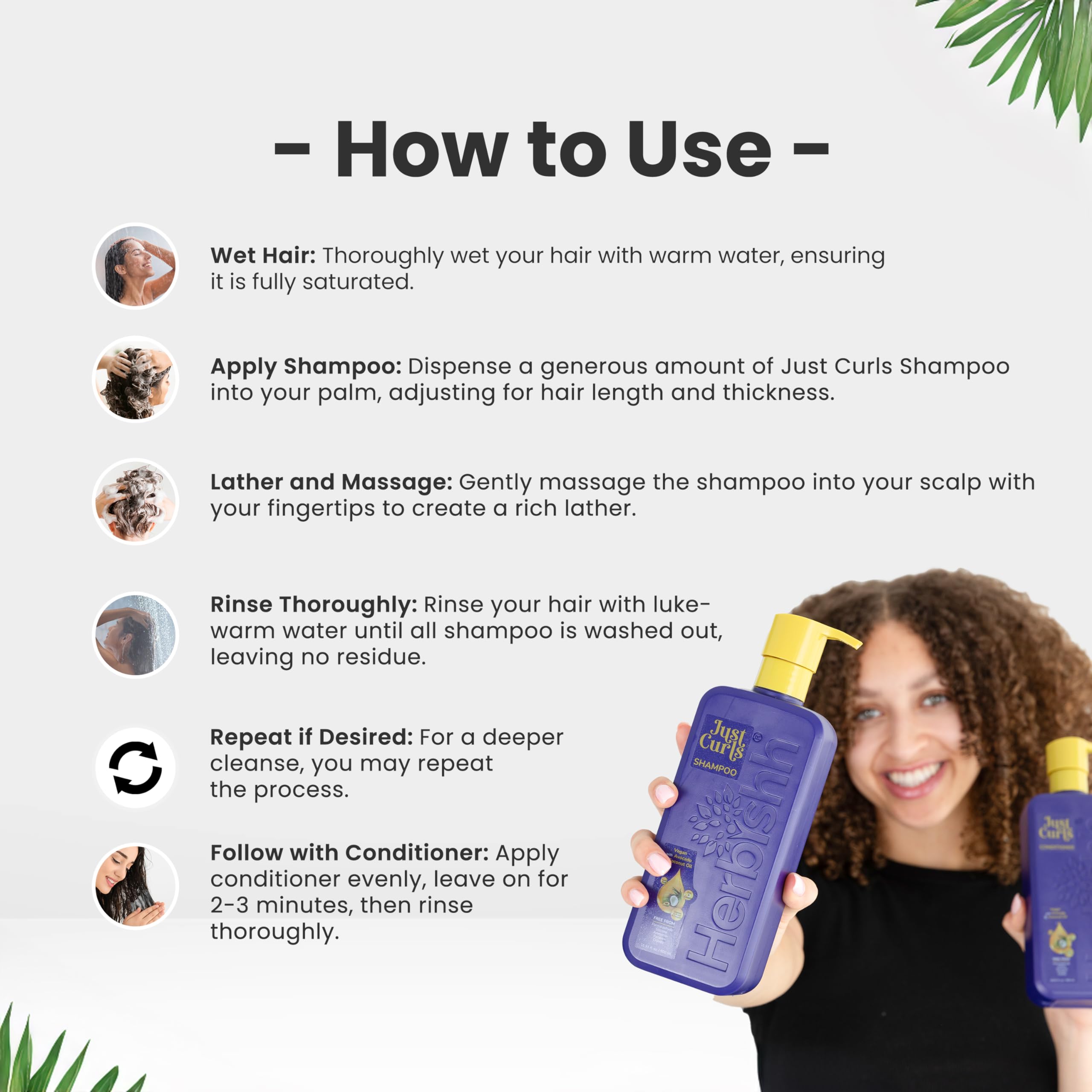 Herbishh Argan Oil Hair Mask - Deep Conditioning Treatment for Dry, Damaged Hair | Hydrating & Nourishing Hair Care 150ml + Curly Hair Shampoo & Conditioner Set | For Smooth, Shiny & Frizz-Free Hair at Home or Salon