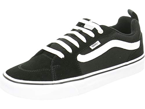 Black Suede Canvas Black White