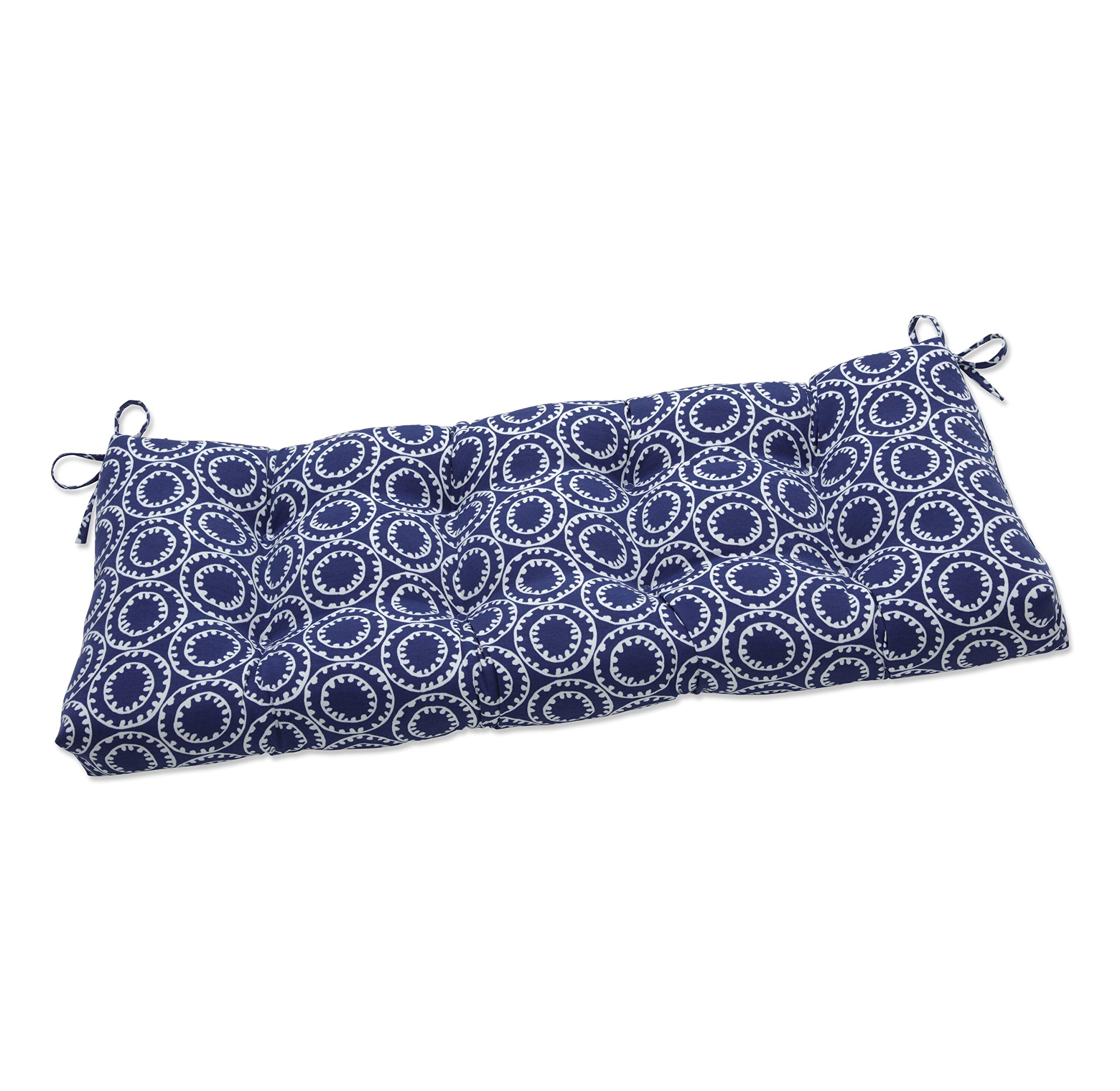 Premium Navy Blue Tufted Bench Cushion - 48