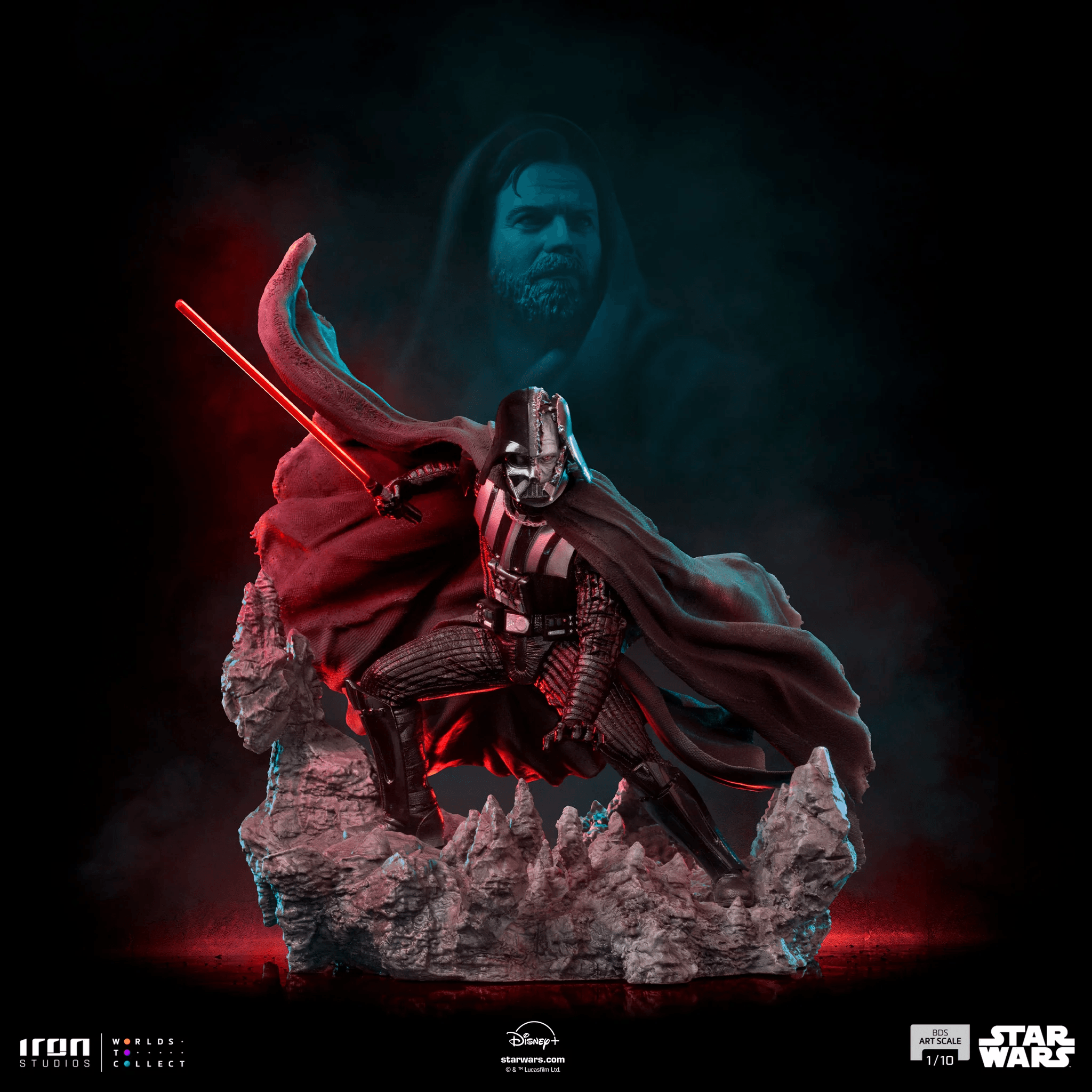 Iron Studios Star Wars Darth Vader Art Scale 1/10 Statue - Premium Collectible Figure for Display & Home Decor