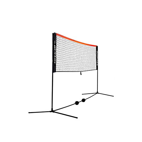 Dunlop Sports Portable Net for Mini Tennis, Badminton & Pickleball - Lightweight & Easy Setup for Backyard, Beach & Indoor Games