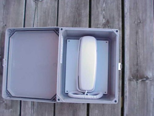 Waterproof Outdoor Phone System - Weatherproof Telephone Call Box for Gardens, Parks, and Emergency Use