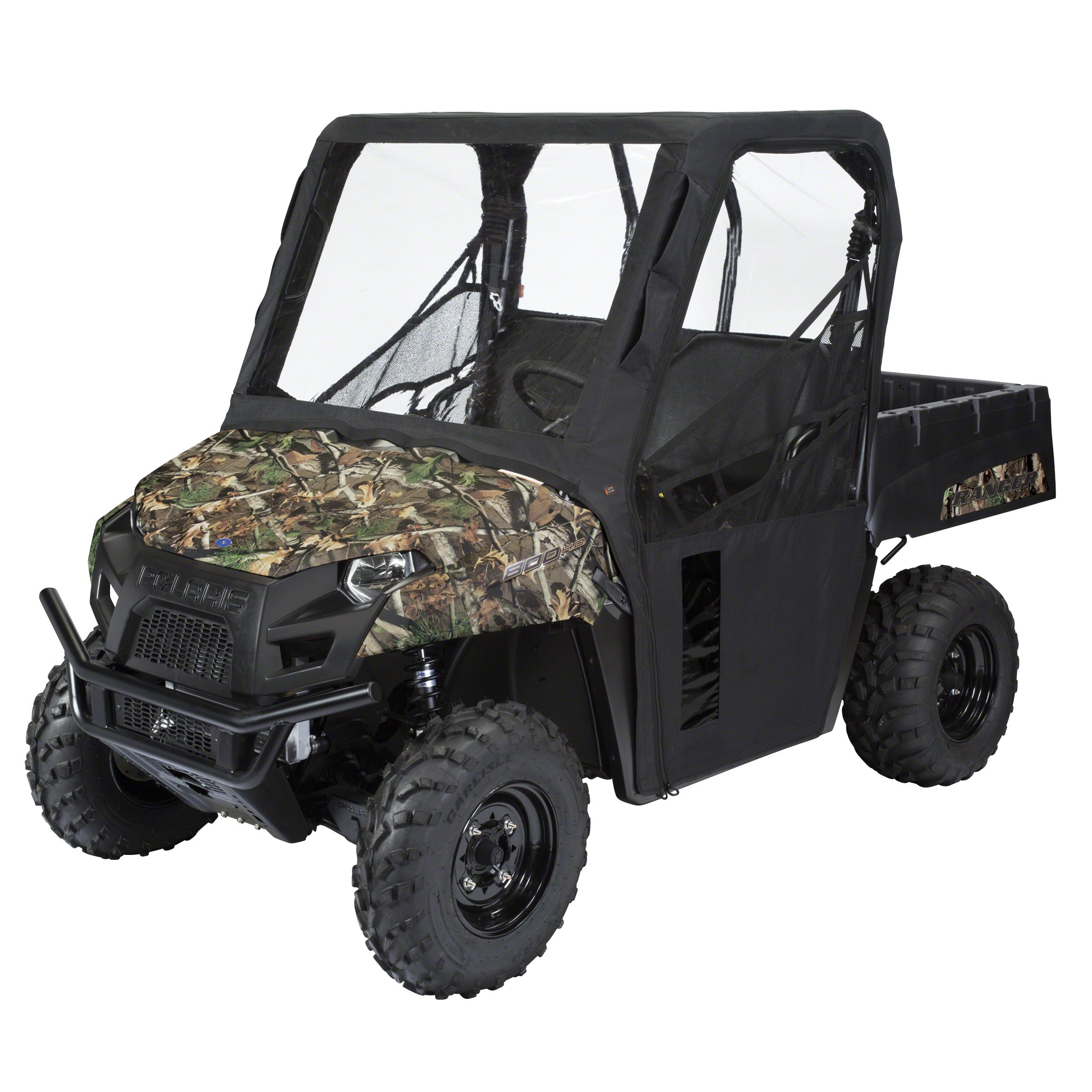 Polaris Ranger 400 & 570 UTV Cab Enclosure - Waterproof & Durable QuadGear Cover by Classic Accessories - Perfect for Off-Roading, Hunting & Winter Protection
