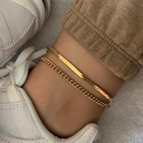 Anklet-Cuban snake chain