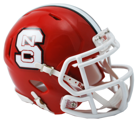 NC State Wolfpack Riddell Speed Authentic Mini Football Helmet - Collectible Sports Memorabilia for Fans, Display, and Gifting